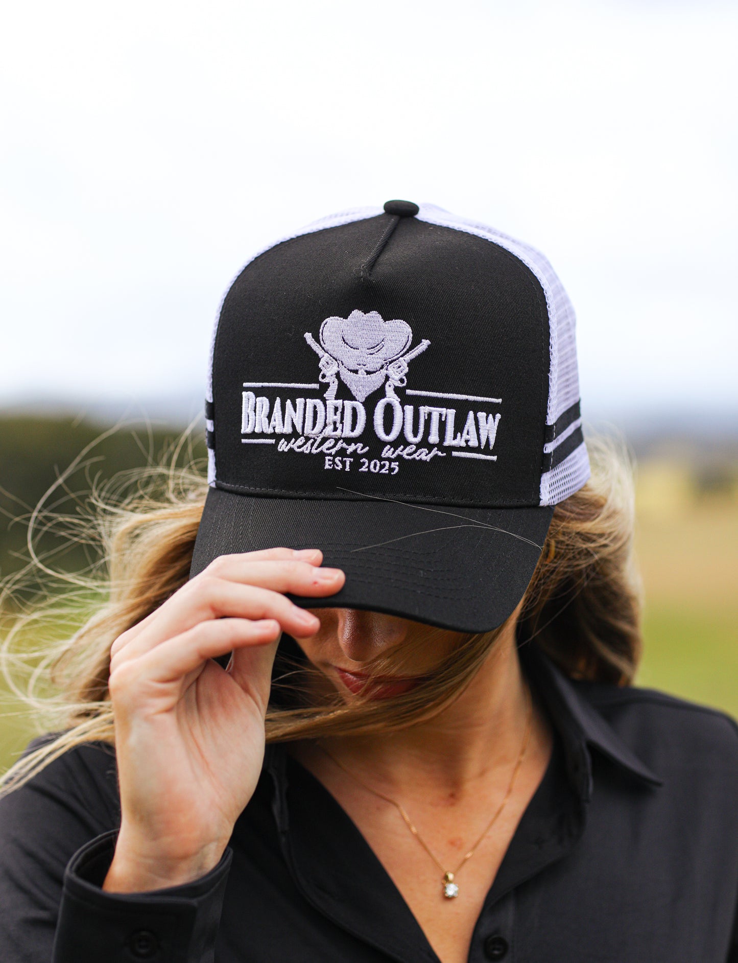 Branded Outlaw Trucker cap